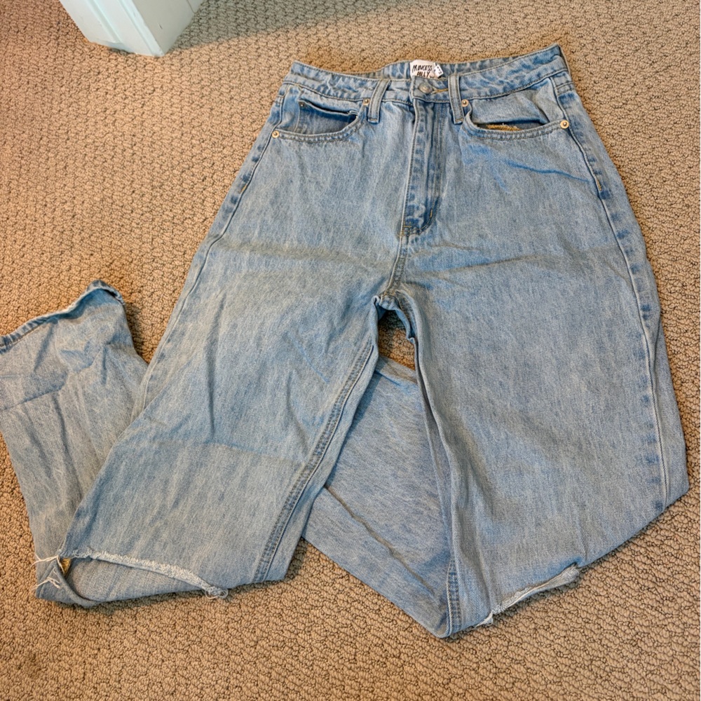 Princess Polly Light Blue Boyfriend Jeans
